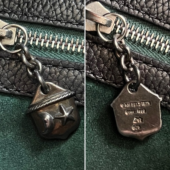 Barry Kieselstein-Cord Vintage Equestrian Leather Bag 925 Sterling Silver Horse - Picture 9 of 16